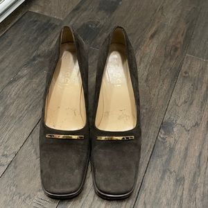 Gucci brown heels